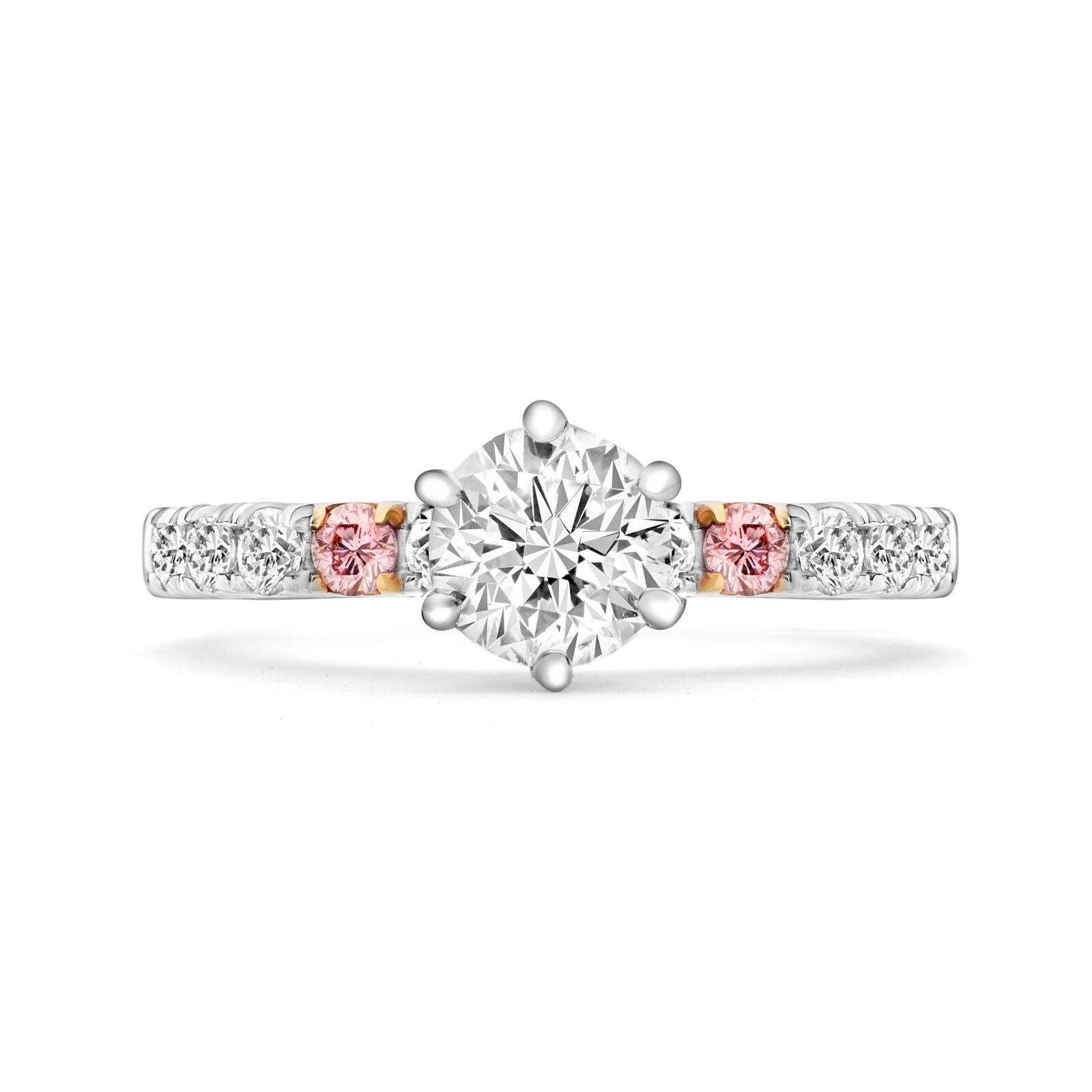 Round Brilliant Argyle Pink Diamond Engagement Ring