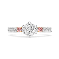 Round Brilliant Argyle Pink Diamond Engagement Ring