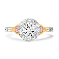 Certified Argyle Pink Diamond  Engagement Ring - Brilliant Cut
