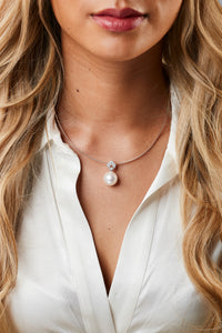Diamond & South Sea Pearl Pendant