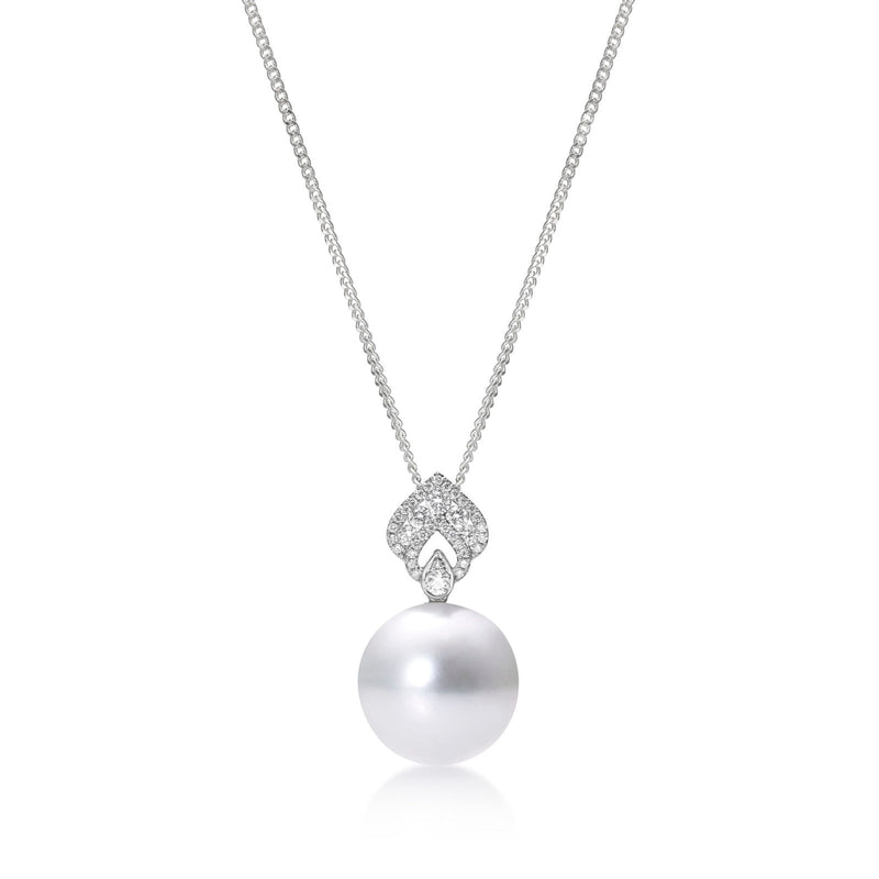 Diamond & South Sea Pearl Pendant