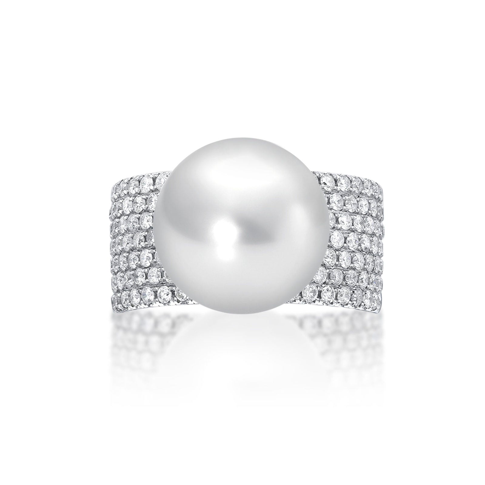 Pearl Pavé Set Ring