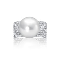 Pearl Pavé Set Ring