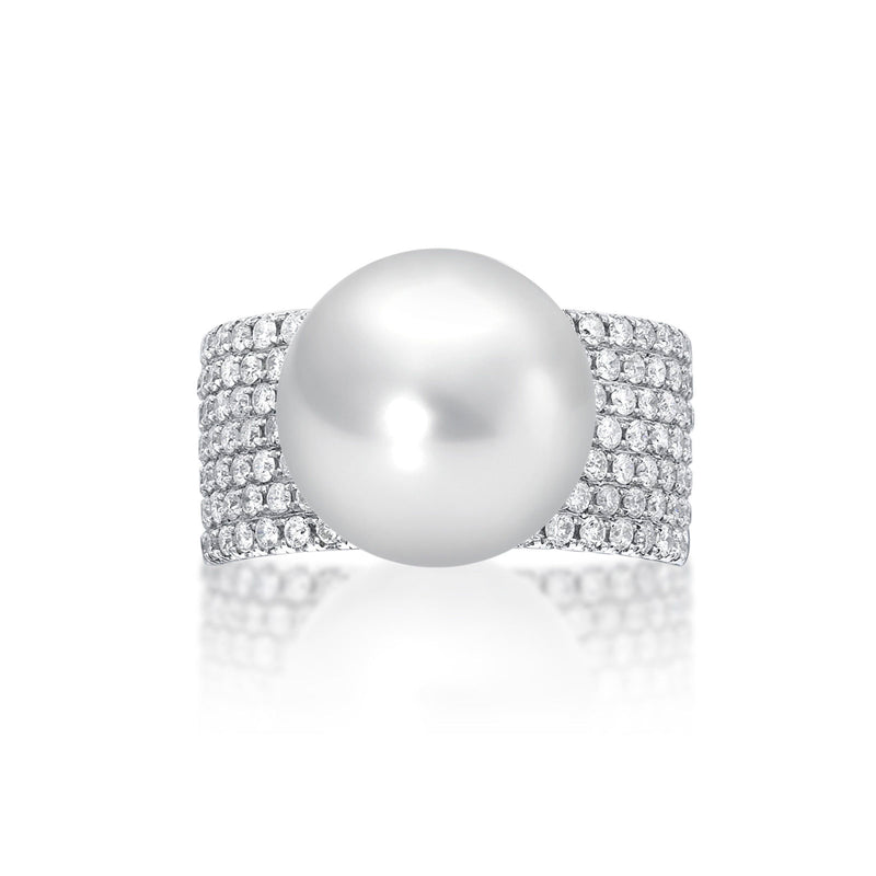 Pearl Pavé Set Ring