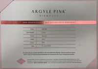 Pink Argyle Certified 0.11ct Round 7PP SIAV
