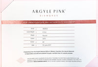 Argyle Certified Pink 0.11ct Round 6P SIAV