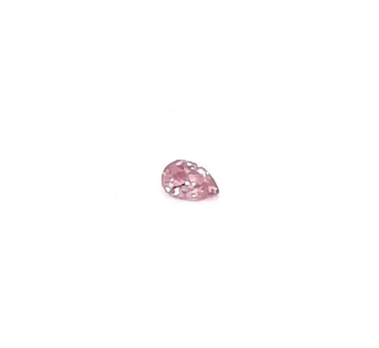 Argyle Certified Pink 2=0.09ct Pear 5PP SI1