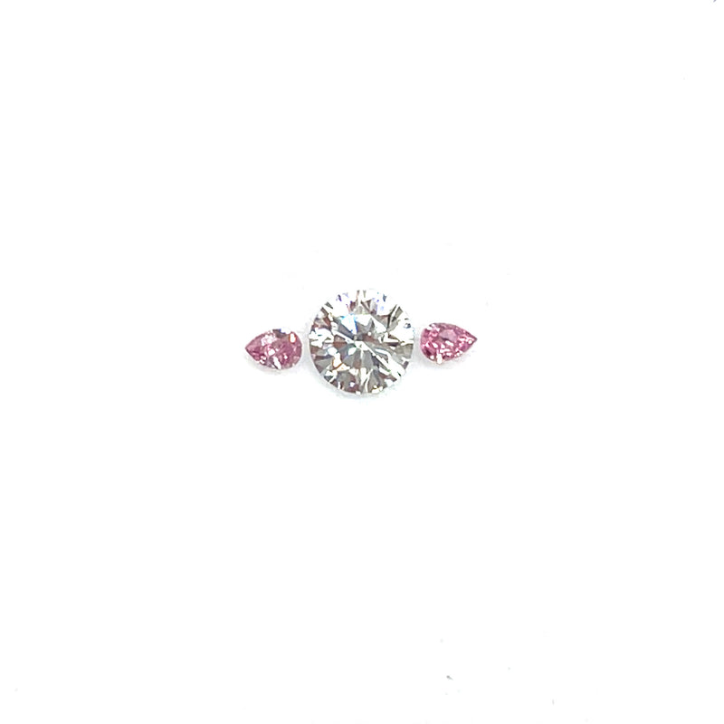 Argyle Certified Pink 2=0.09ct Pear 5PP SI1