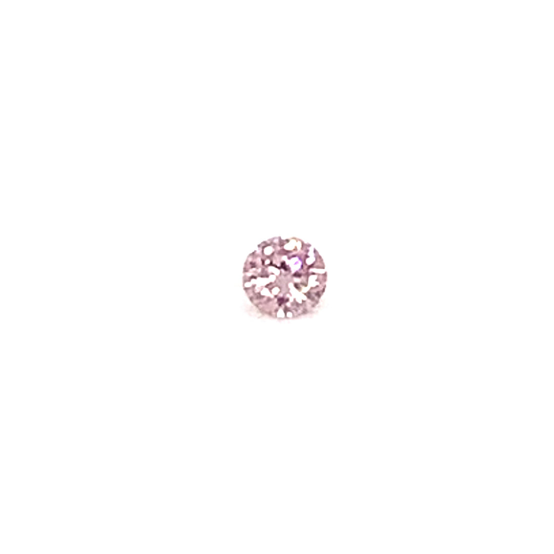 Argyle Certified Pink Approx 0.08ct Round 6P PI