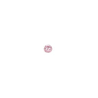 Argyle Certified Pink 2=0.111ct Round 6P SIAV