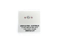 Argyle Certified Pink 2=0.114ct Round 6P SIAV