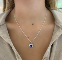 Diamond & Sapphire Pendant