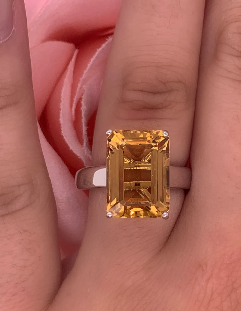 Citrine gold sale rings for sale