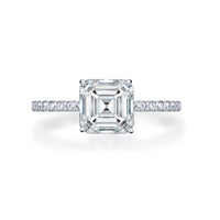 Natasha Asscher Cut Engagement Ring
