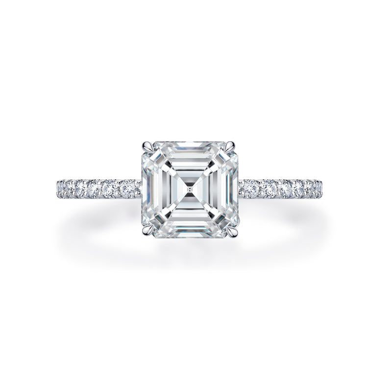 Natasha Asscher Cut Engagement Ring