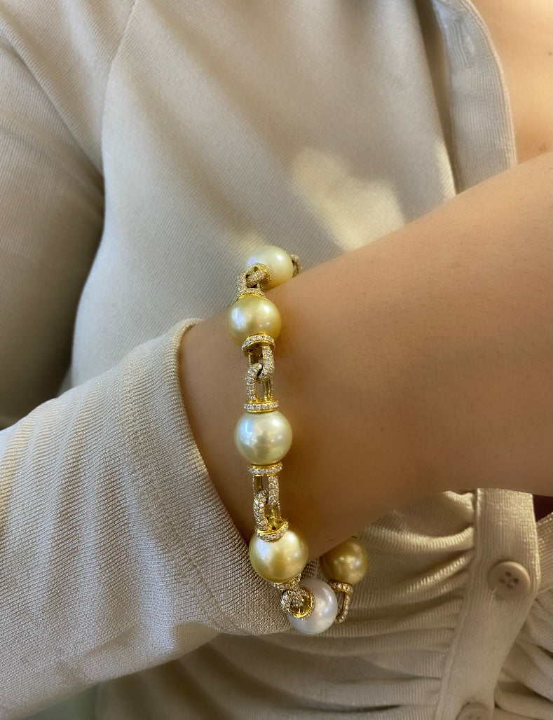 Golden Pearl Bracelet