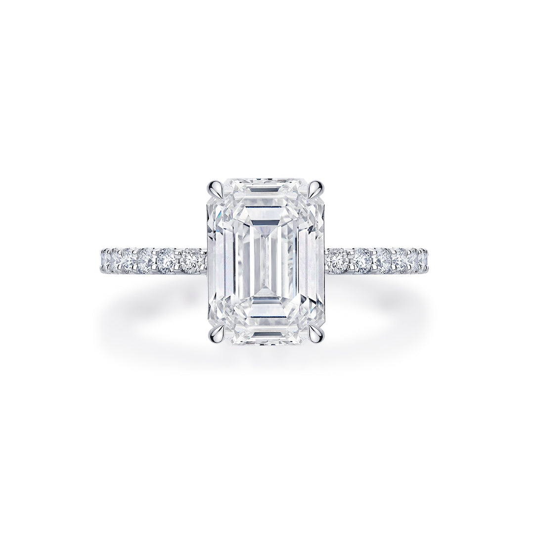 Old Bond Street emerald-cut diamond ring