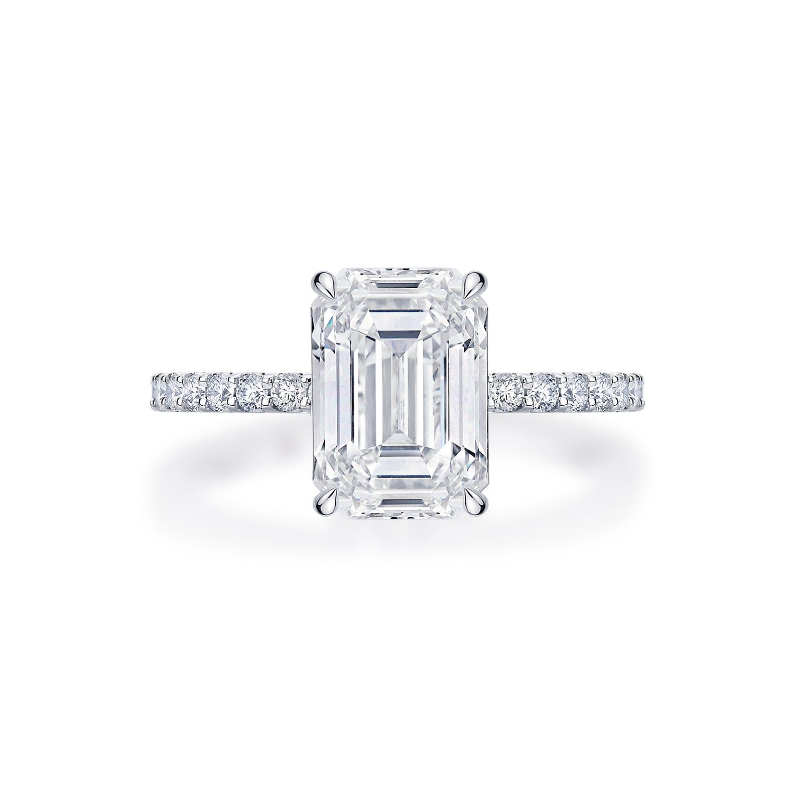 Bianca Emerald Cut Engagement Ring