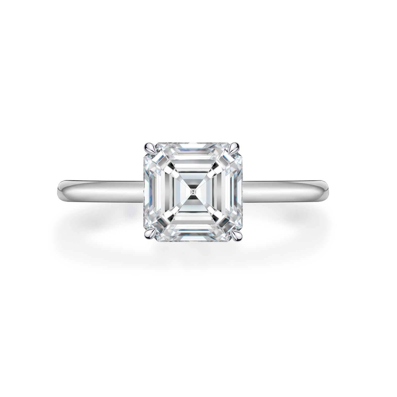 Theresa Asscher Cut Engagement Ring