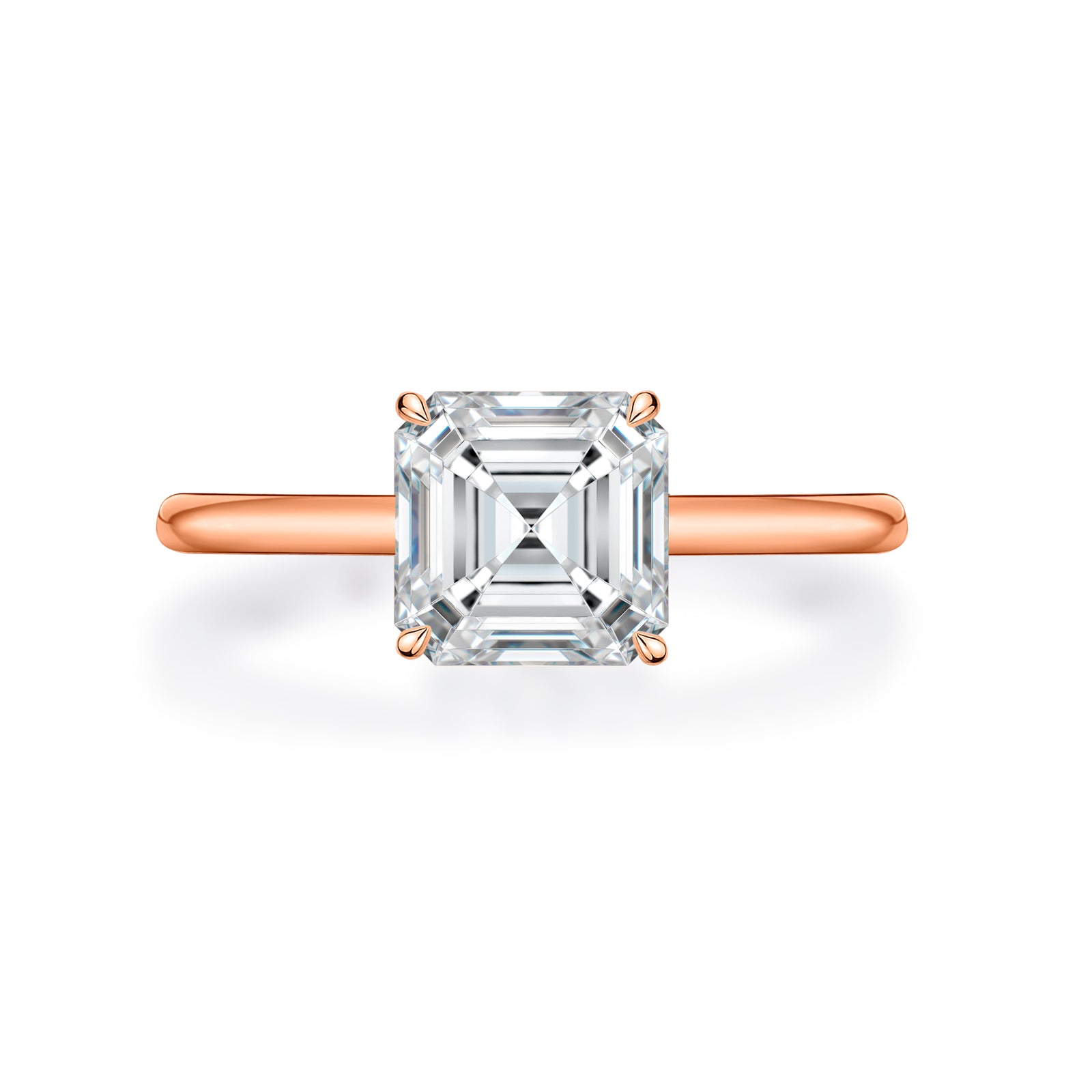 Theresa Asscher Cut Engagement Ring
