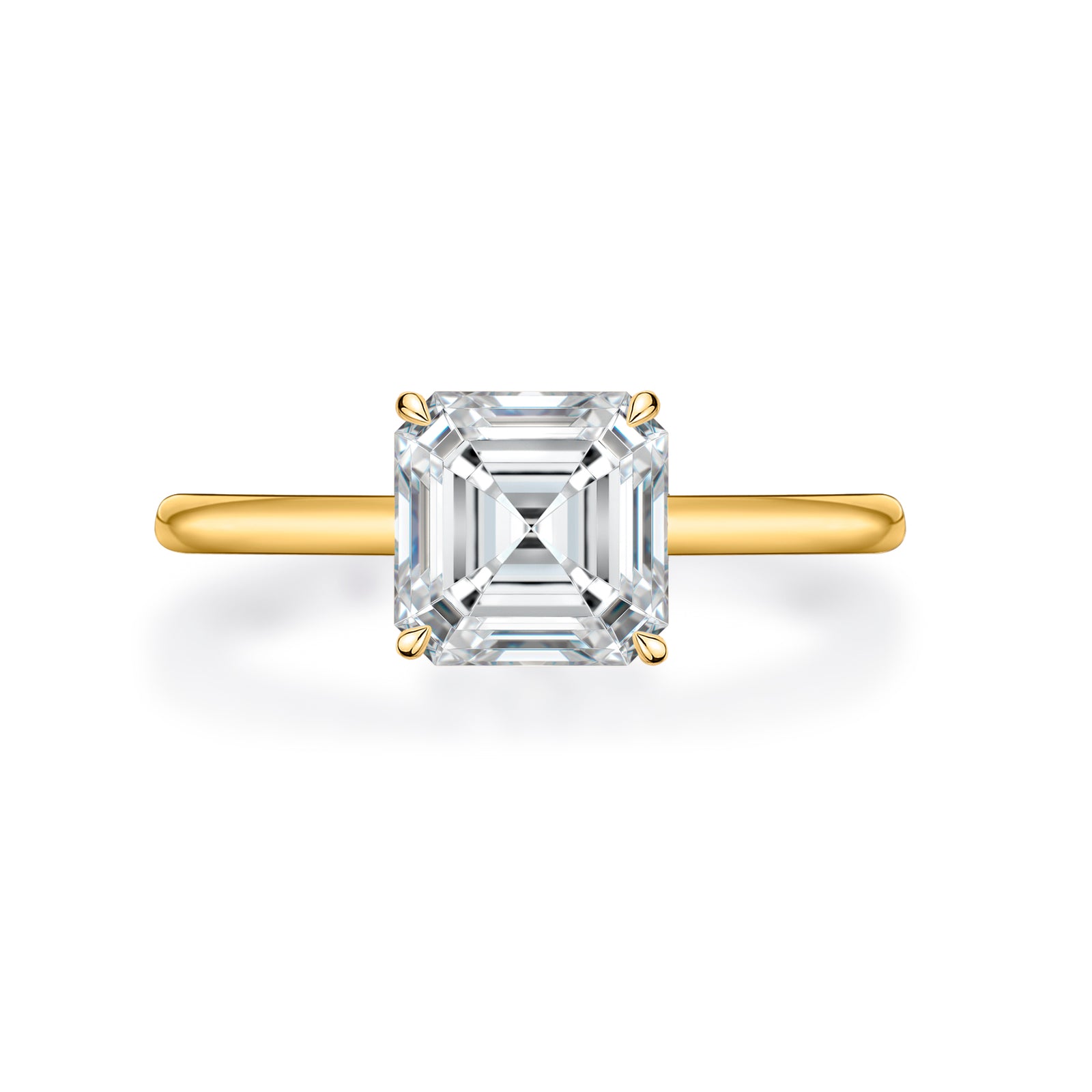 Theresa Asscher Cut Engagement Ring