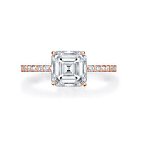 Natasha Asscher Cut Engagement Ring