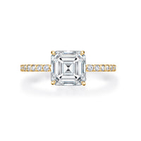 Natasha Asscher Cut Engagement Ring