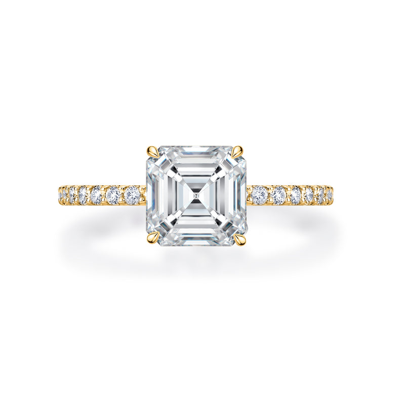 Natasha Asscher Cut Engagement Ring