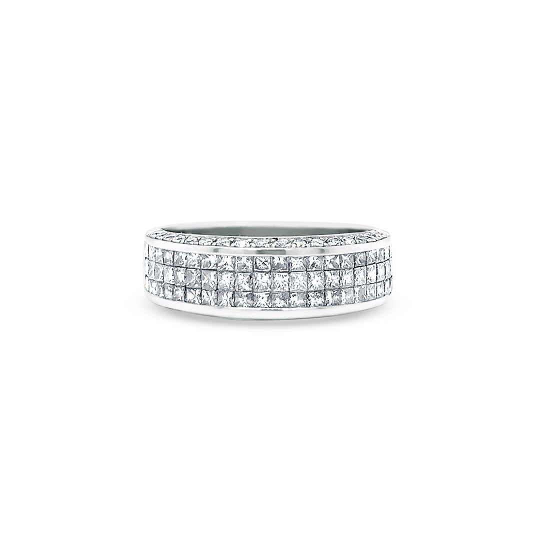 Diamond Princess and Round Brilliant Cut Ring
