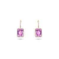Rose Amethyst Earrings