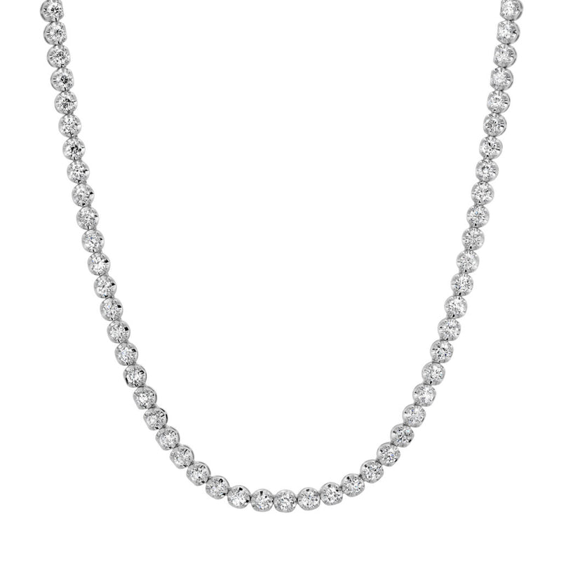 Illusion Diamond Tennis Necklace