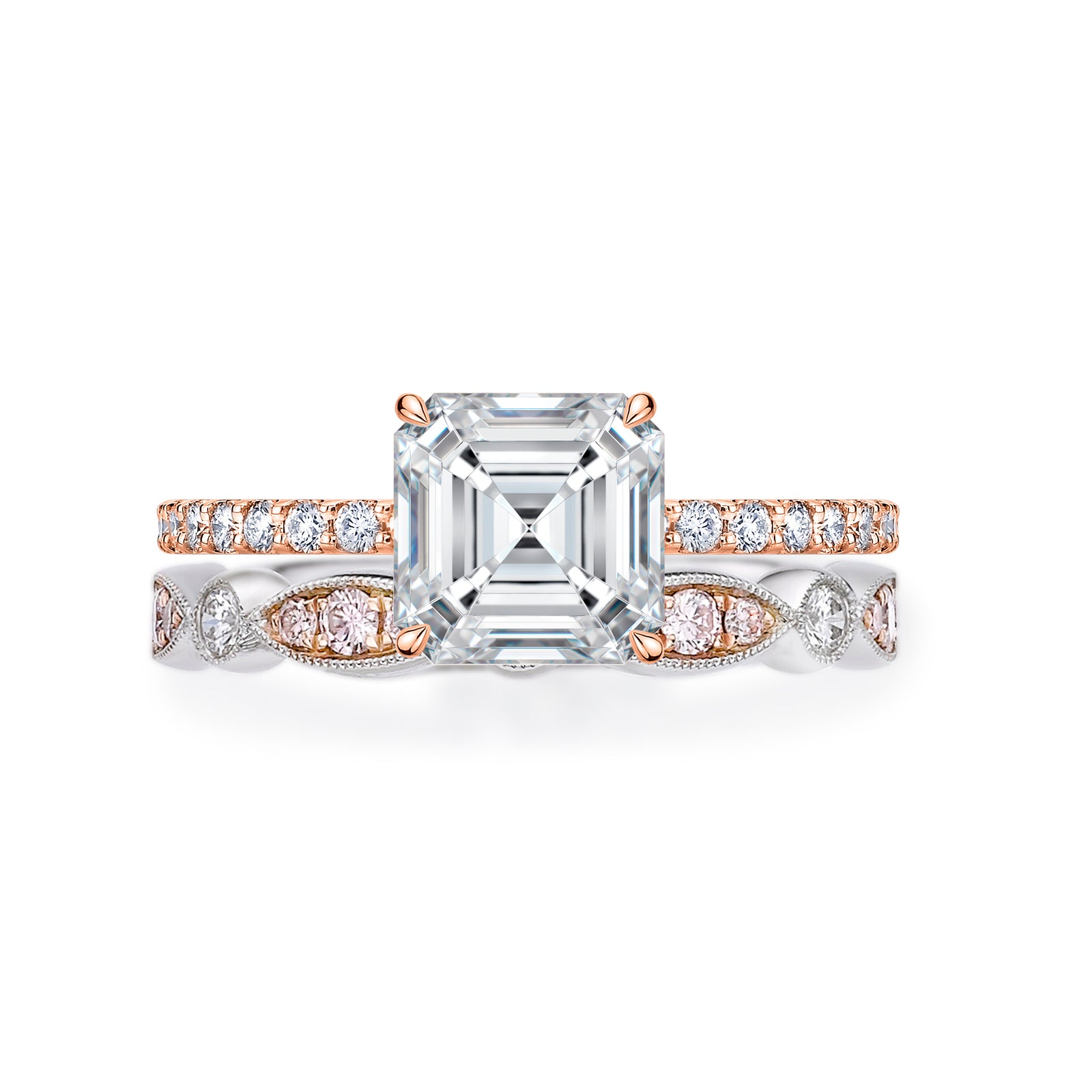 Natasha Asscher Cut Engagement Ring