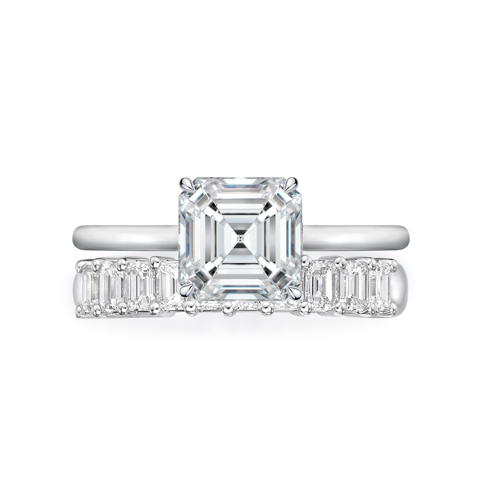 Theresa Asscher Cut Engagement Ring