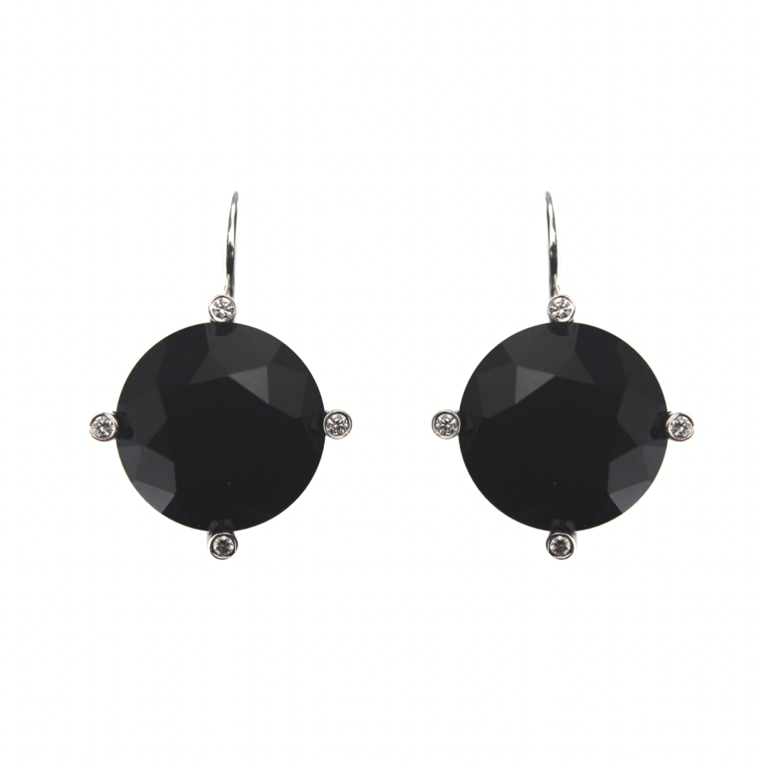 Black Agate Earrings