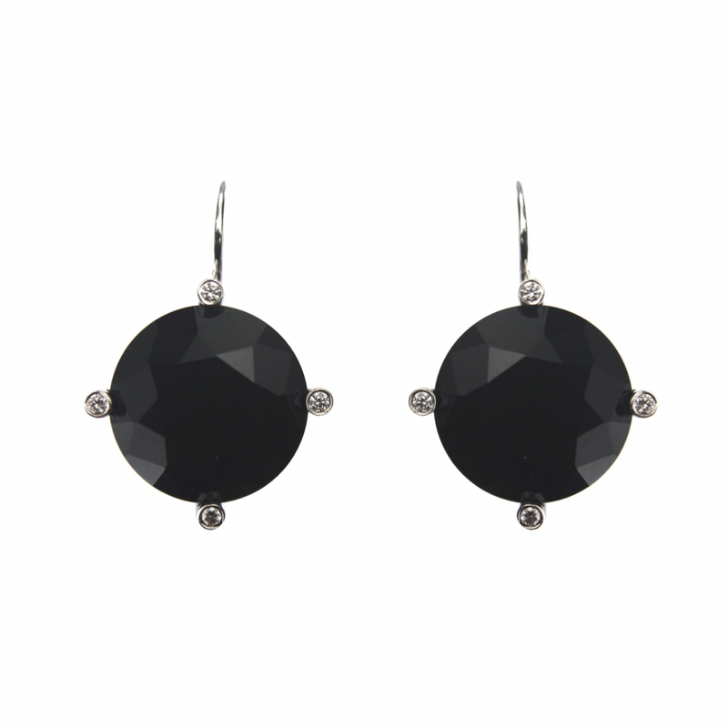 Black Agate Earrings