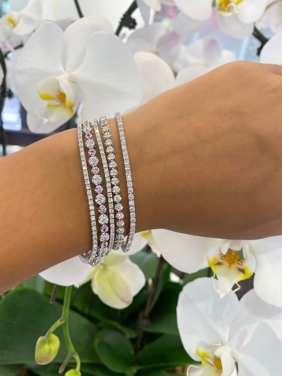 Diamond Tennis Bracelet Illusion Setting – victorfinejewelry