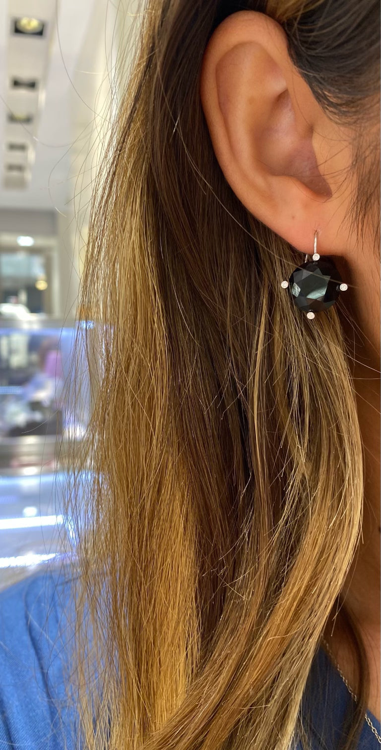 Black Agate Earrings