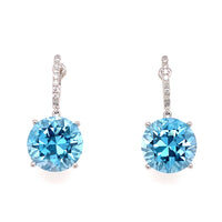 Blue Topaz Earrings