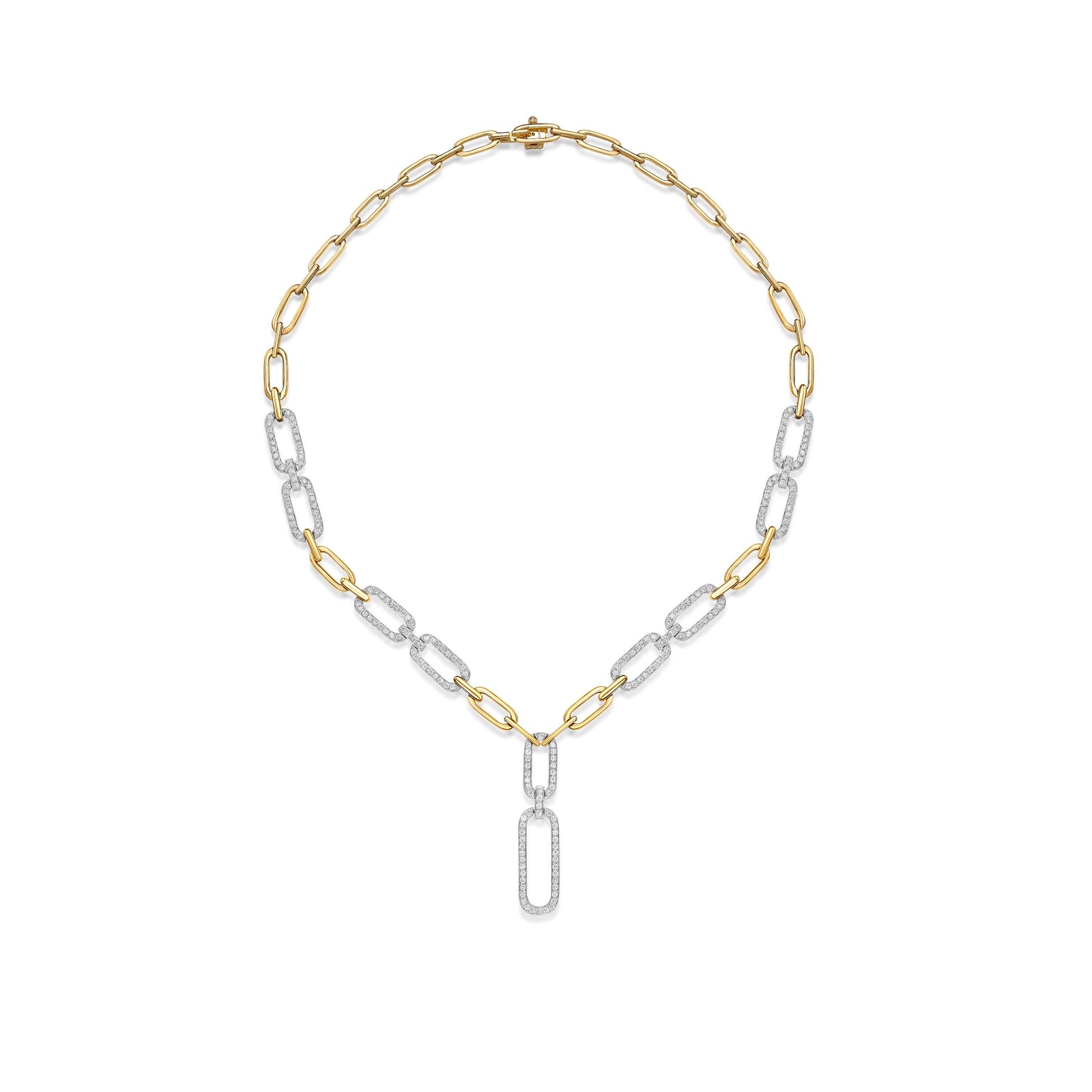 Chain Link Drop Necklace