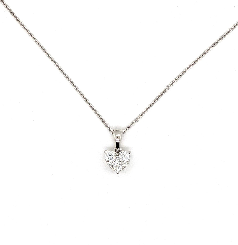 0.23ct Diamond Heart Pendant