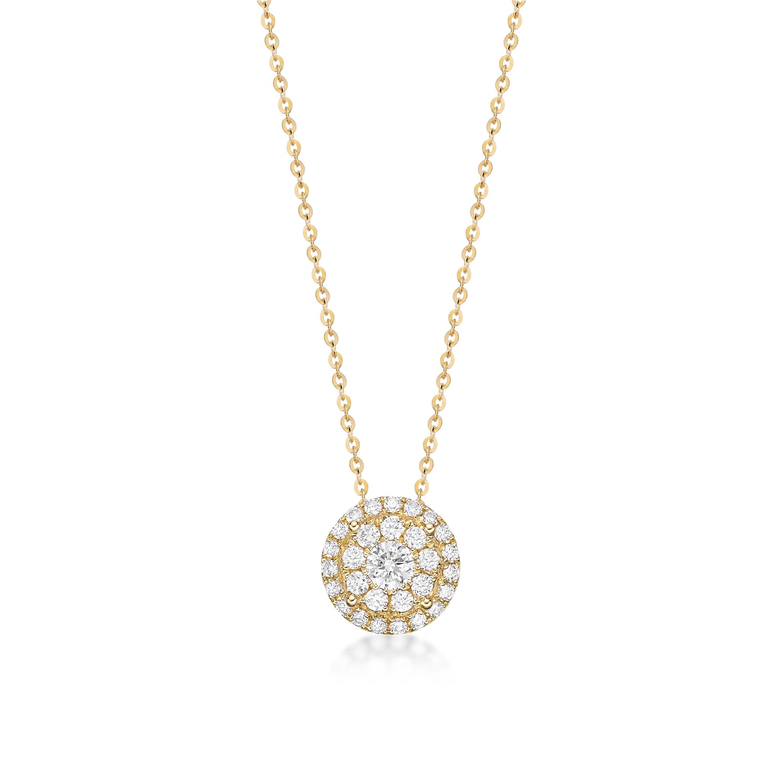 Double Halo Diamond Pendant