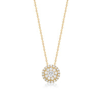 Double Halo Diamond Pendant