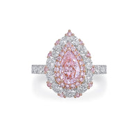 Pear Argyle Pink Diamond Engagement Ring