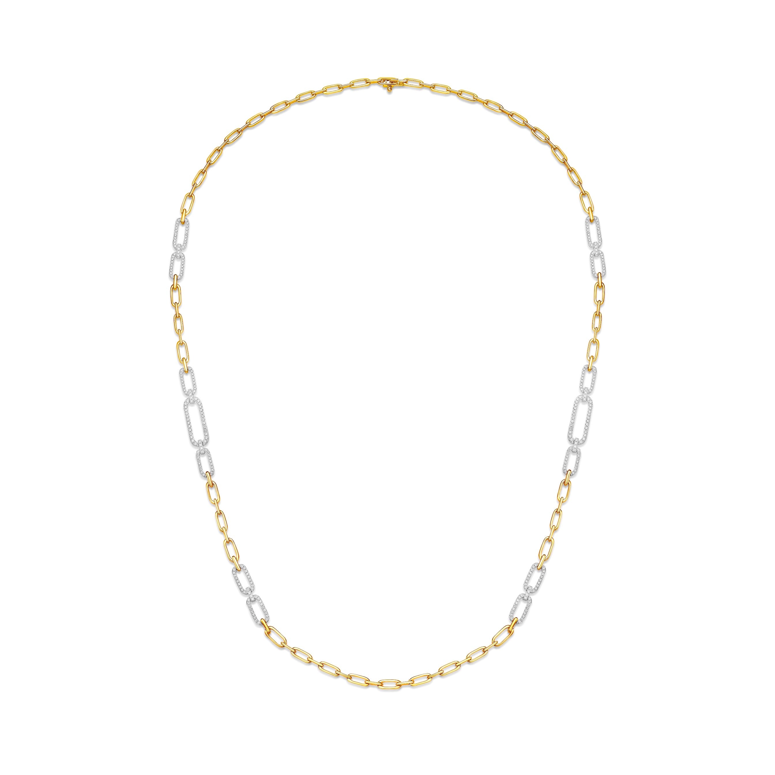 Chain Link Opera Length Necklace – Stefan Diamonds