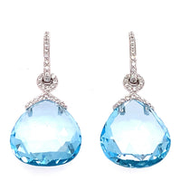 Blue Topaz Earrings