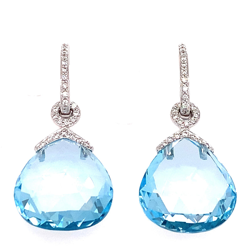 Blue Topaz Earrings