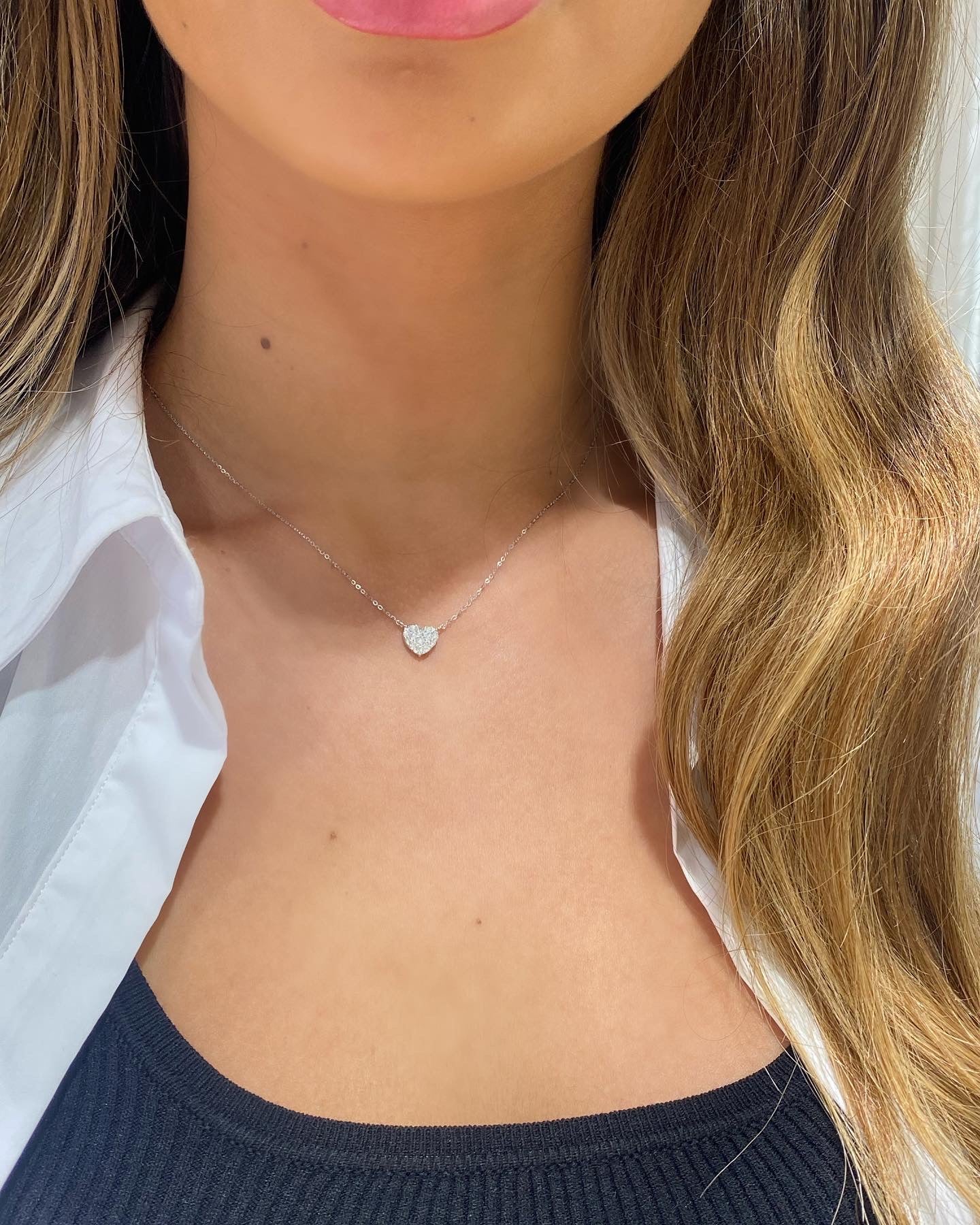 Heart Shape Pave Pendant
