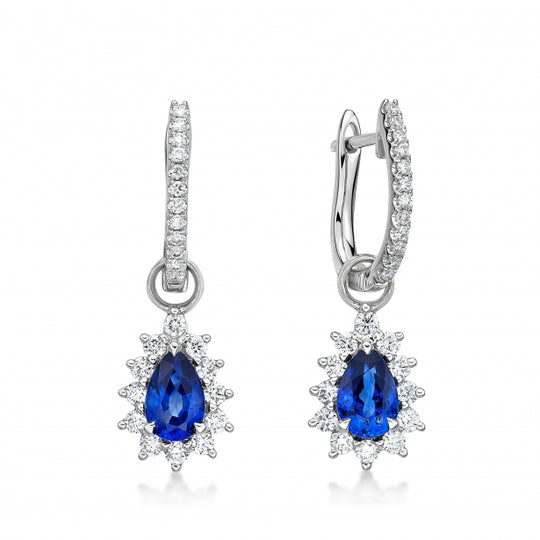 Pear Sapphire Earrings