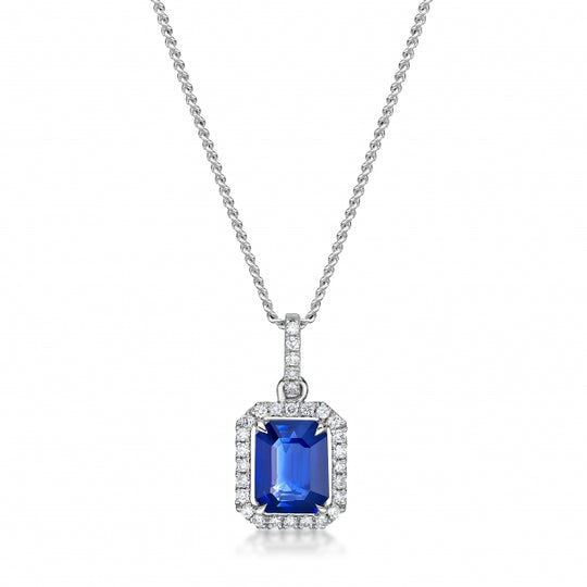 Diamond & Sapphire Pendant
