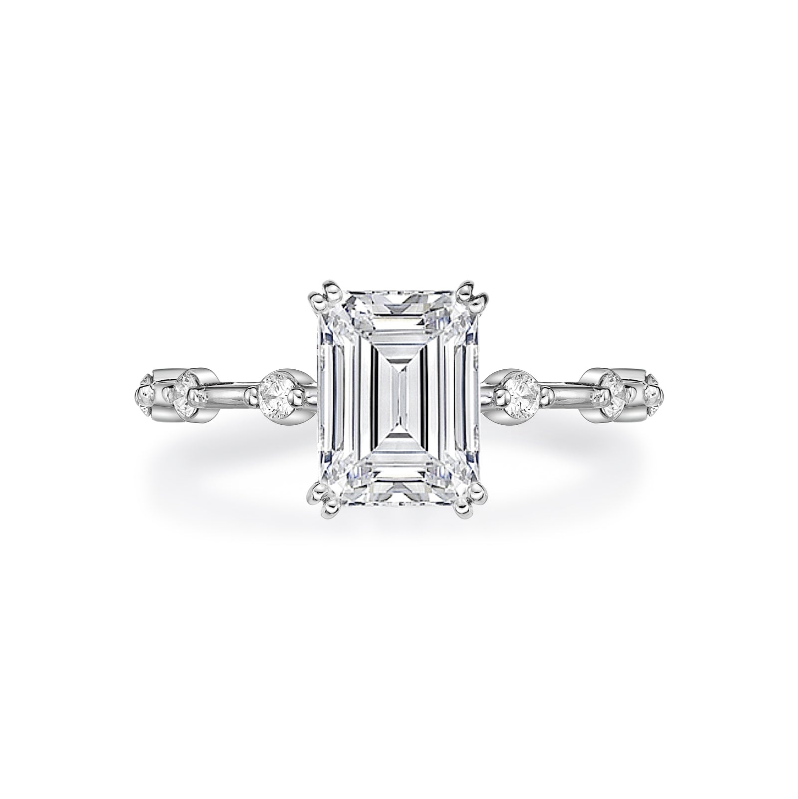 Armida Emerald Cut Engagement Ring